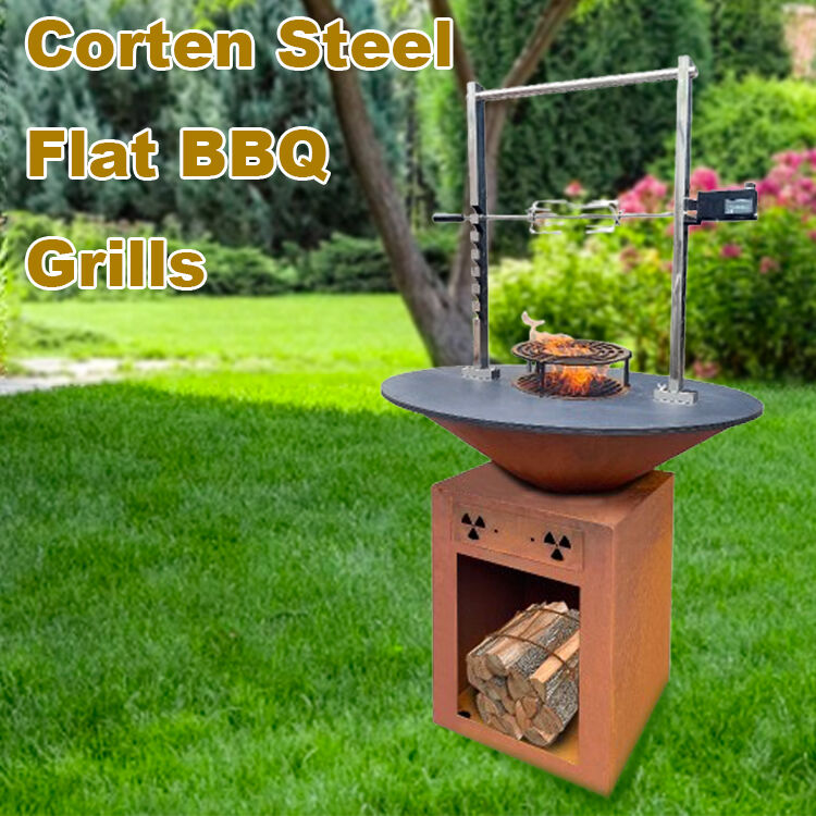 BBQグリル　バーベキューグリル&ツールセット コルテン鋼バーベキューセット | 専門的なバーベキュープロダクト