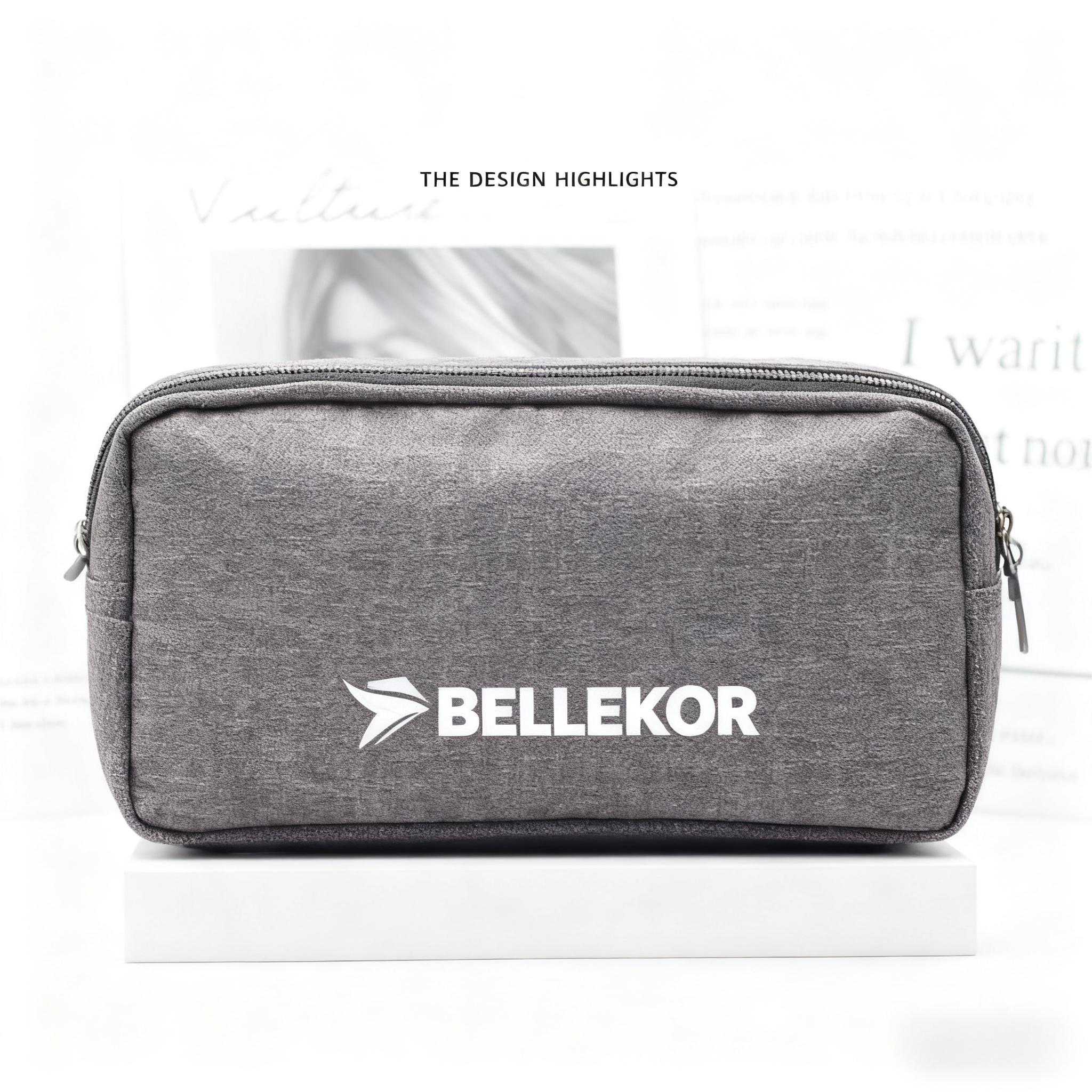 BELLEKOR minimalist style aviation toiletry bag