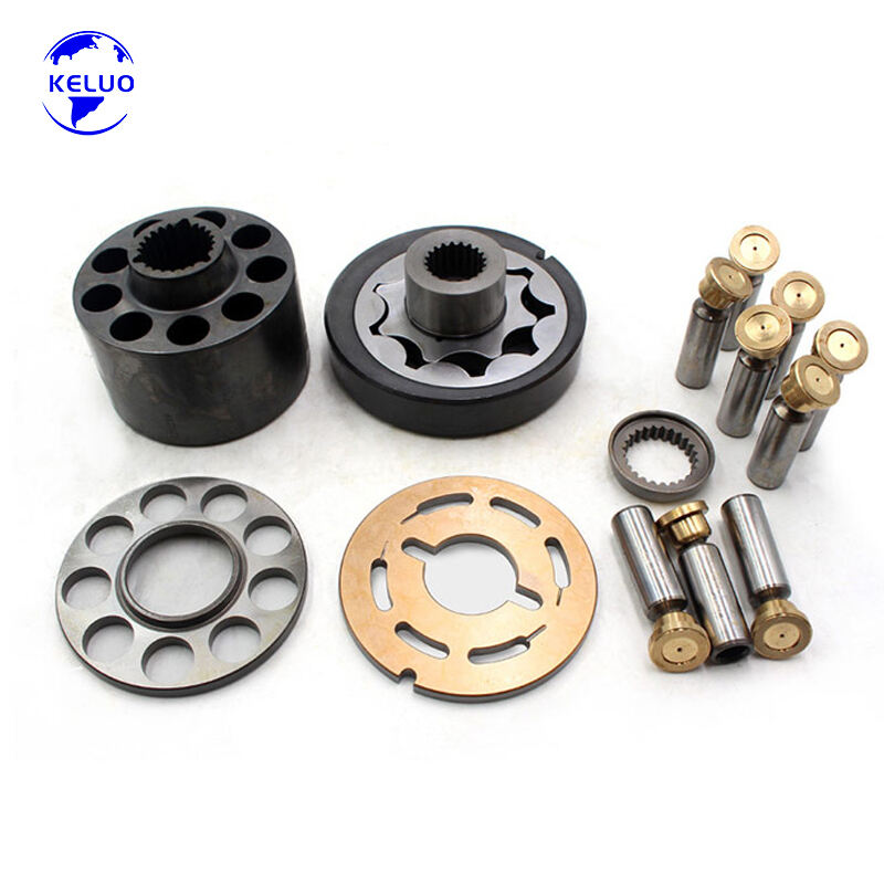 Части за хидравлична помпа PV42-28, ротационна група, цилиндров блок, плунжери, разпределителна плоча, вал, задържаща плоча