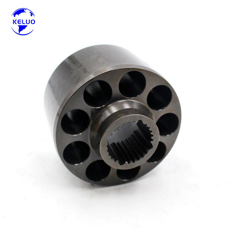 Хидравличен бутален помпен агрегат MPT046, част Блок на цилиндъра за строителна техника снабдена с багер и товарач