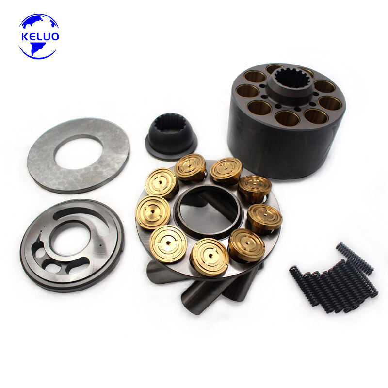 Части за хидравличен помпен агрегат K3V180, цилиндров блок, бутало с обувка, клапанна плоча, упорна плоча, държач, водач на топчета