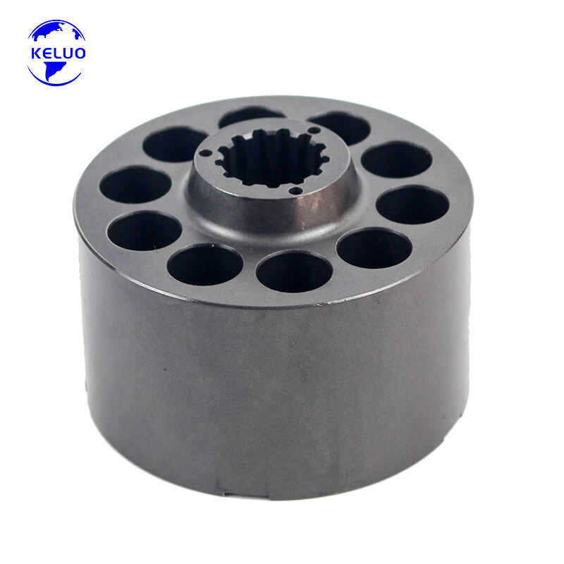 Industrial Motor Hydraulic Pump Repair Excavator Parts PVD-2B-32 Cylinder Block
