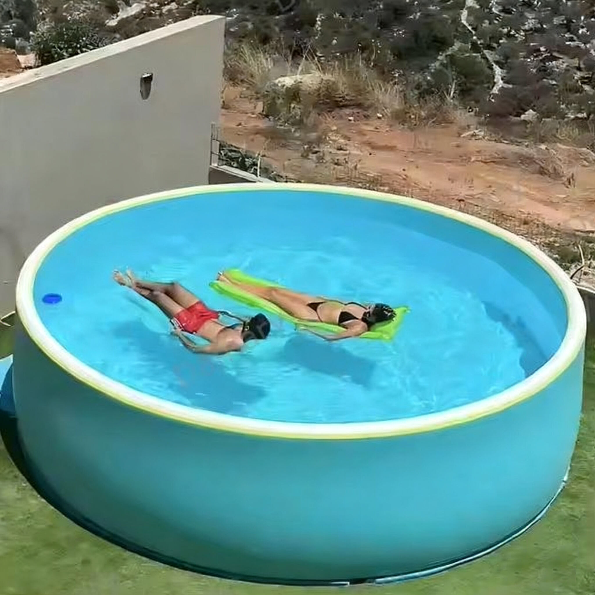 Piscina hinchable de PVC resistente para exteriores, diversión acuática para niños y adultos para nadar