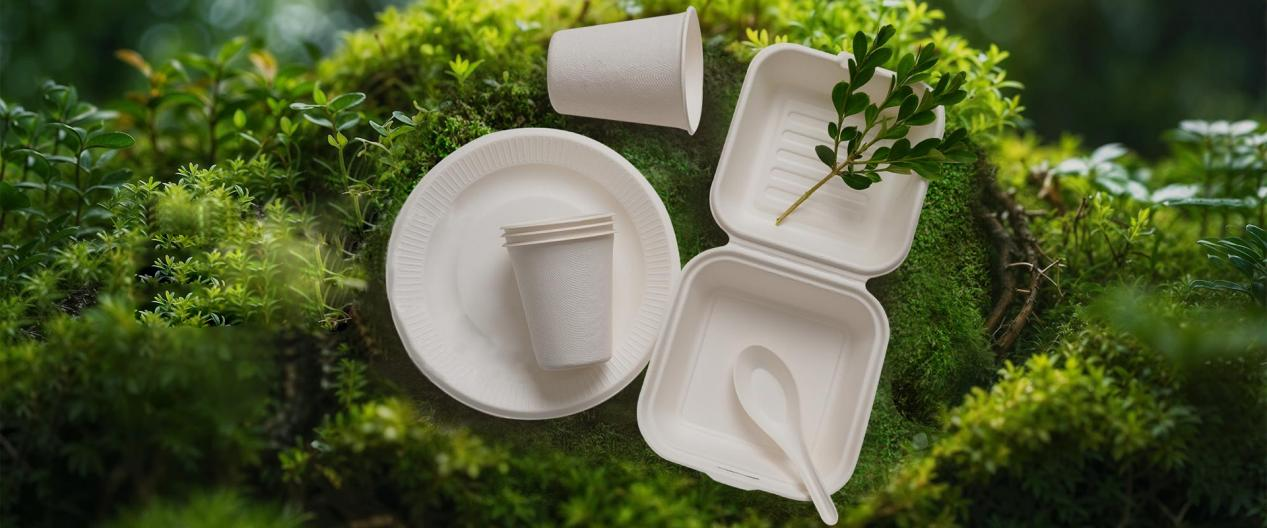 A lightweight bagasse disposable fork spoons set is perfect for airline meal service1.png