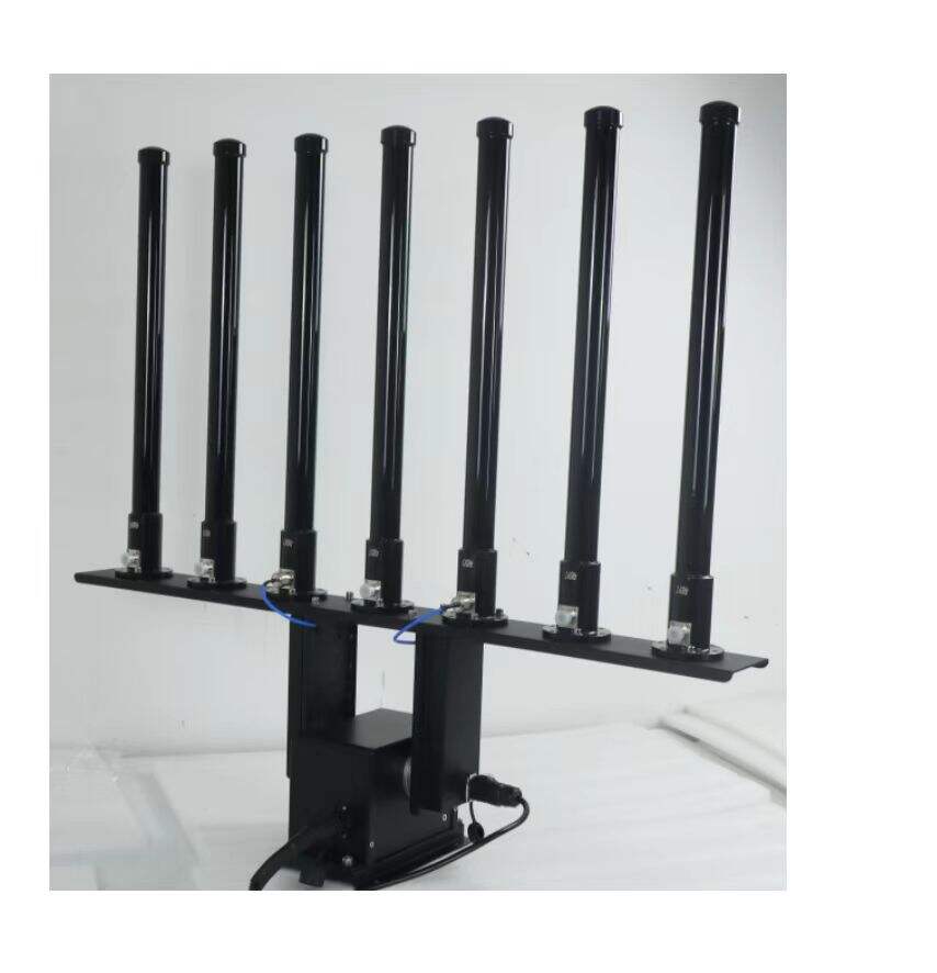 What frequency bands do anti-drone antennas need to cover for jamming?