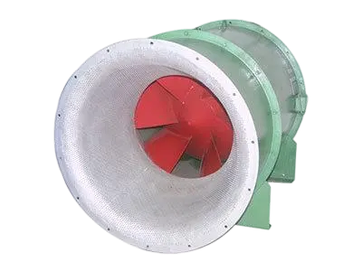 What air volume can mixed flow fan provide?
