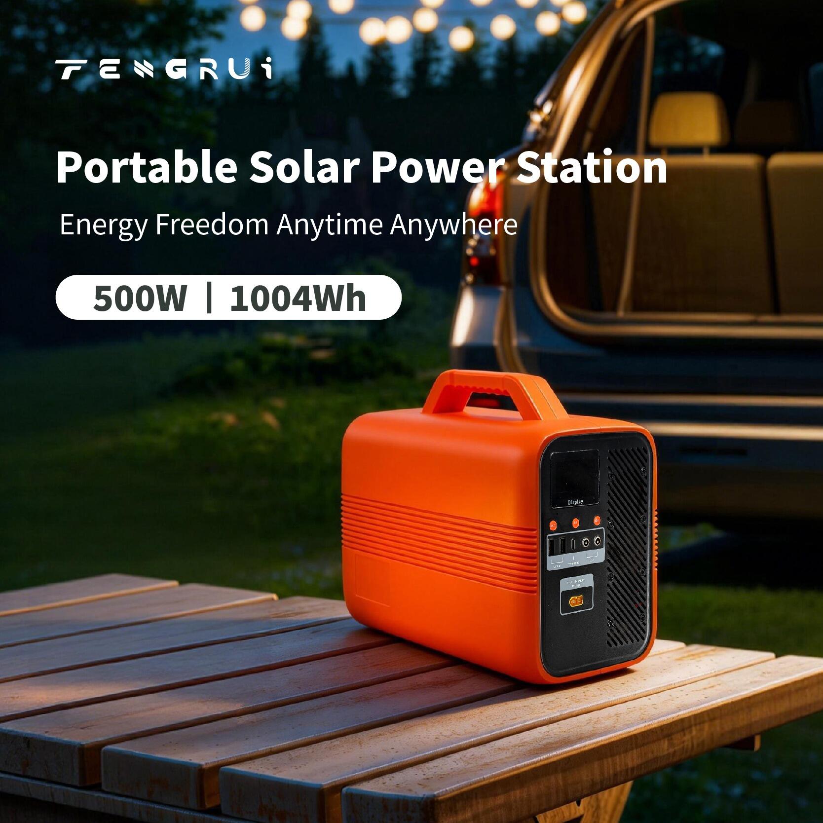 500W 1004Wh Lightweight Portable Power Station for Outdoor Activities