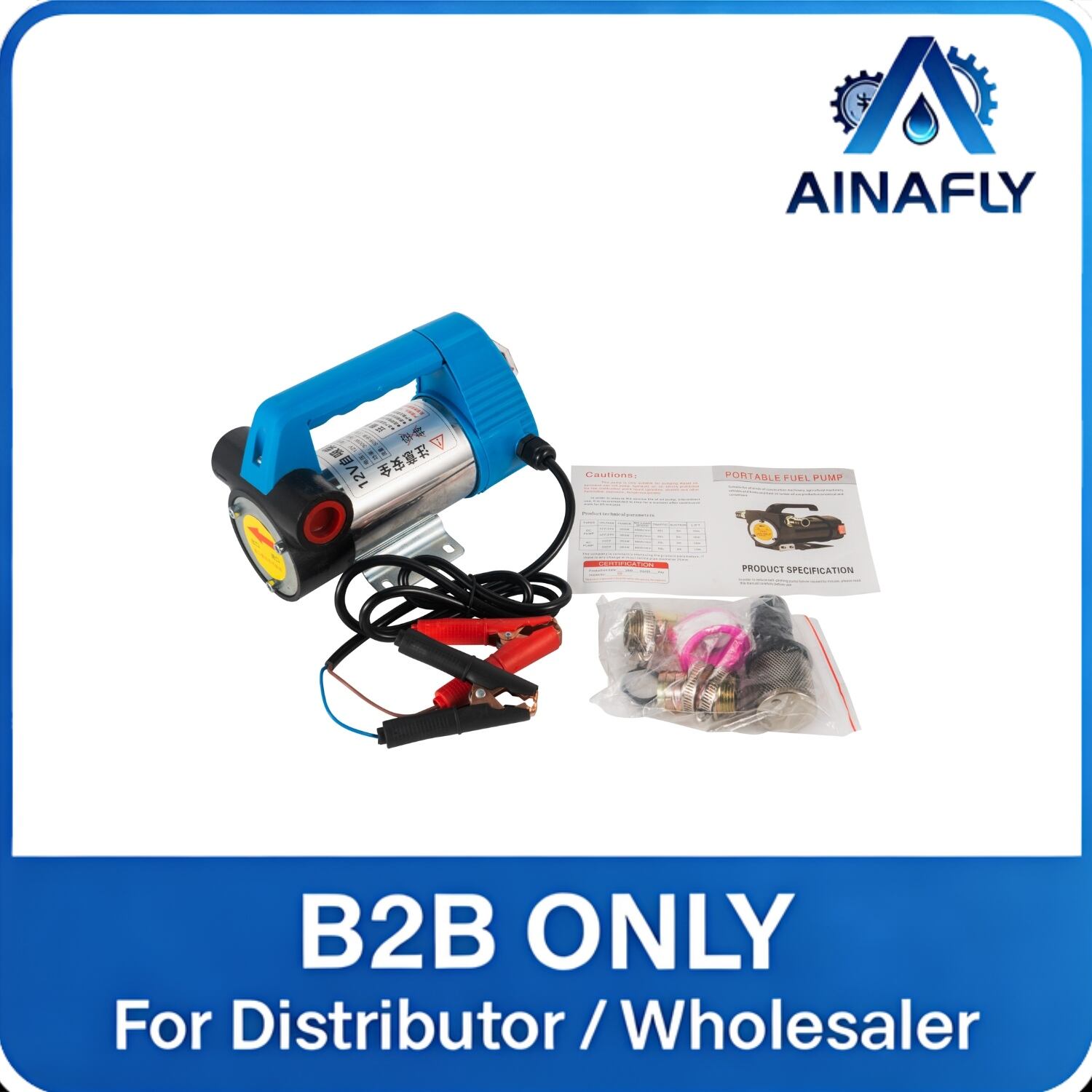 Hot Selling 12V 24V Electric Diesel and Kerosene Fuel Pump Self-Priming Low Pressure Oil Pump for Gas Station Refueling