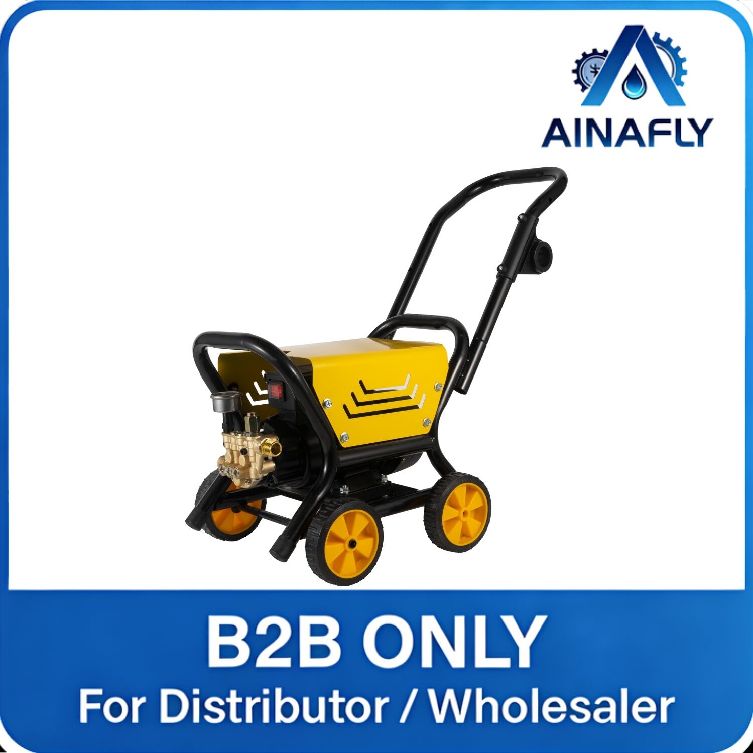 AINAFLY Hand-Push High-Pressure Car Washer – Powerful, Portable & Efficient for Home, Garage & Commercial Vehicle Cleaning