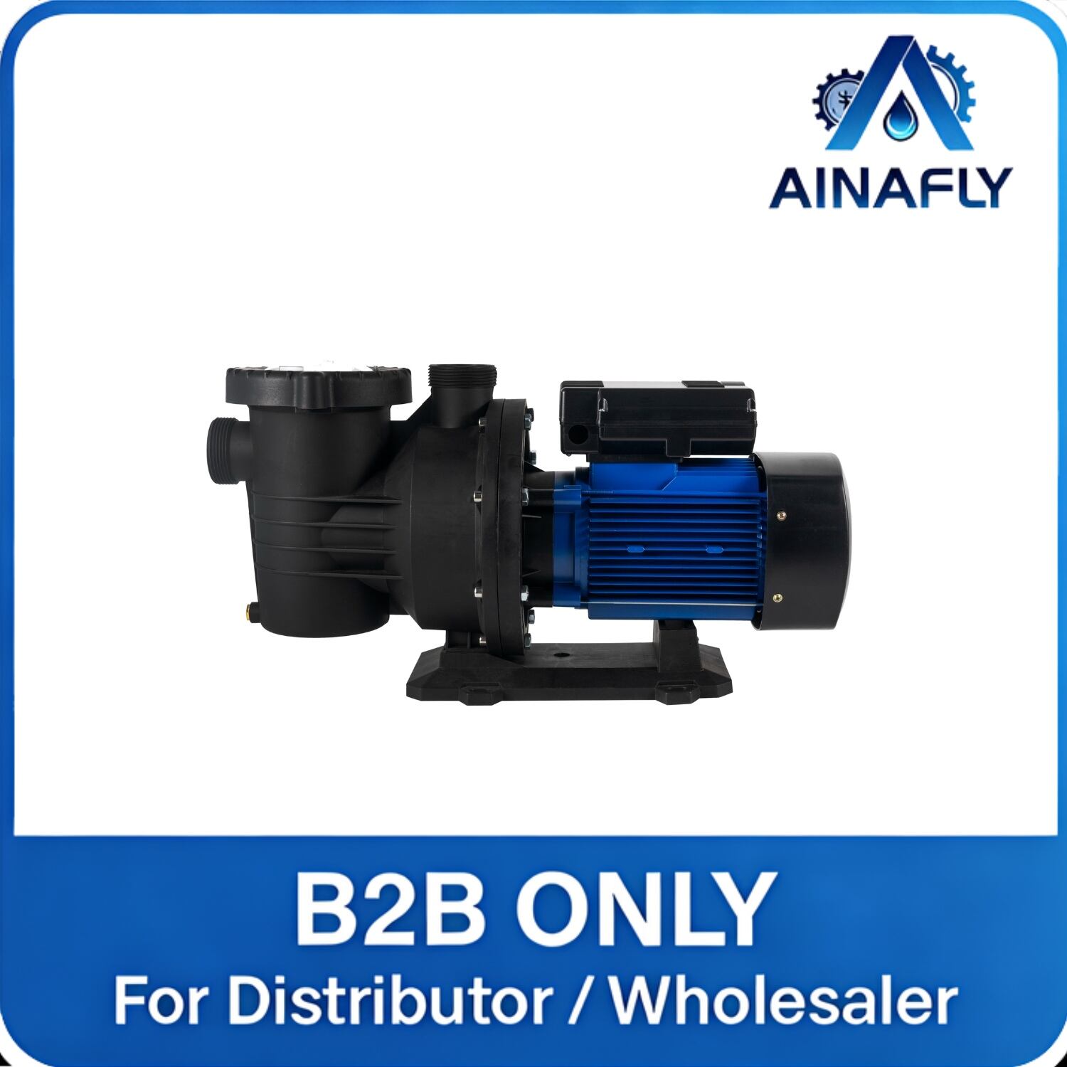 High Efficiency Swimming Pool Pump for Water Circulation Filtration System with Low Noise Motor