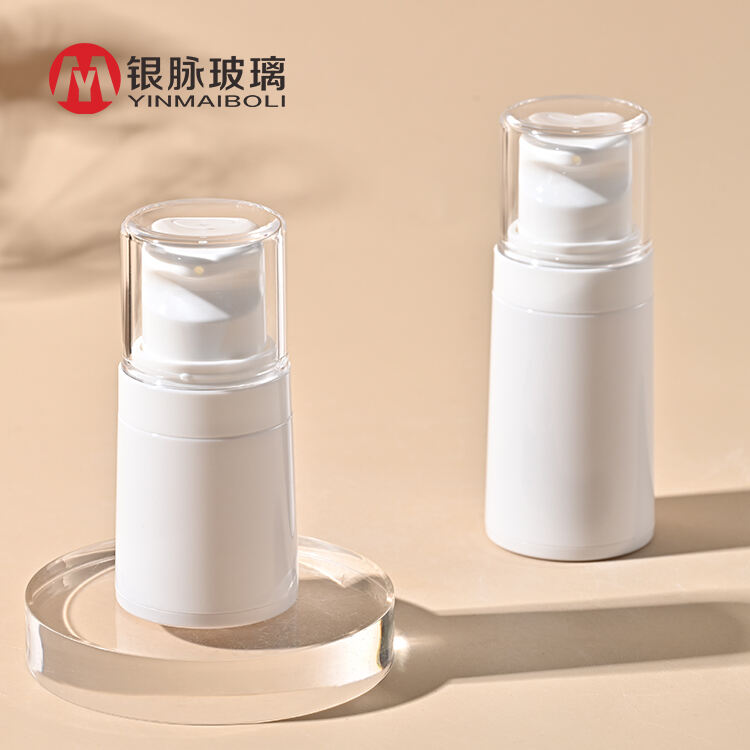 15ml 30ml Airless Pump Bottle Airless Cosmetic Bottle Refillable Resistant Luxury Airless Pump Bottle With Pump