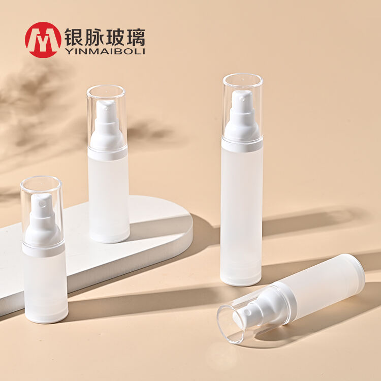 Cosmetic frosted Airless Pump Bottle 20ML 30ML 50ML AS Lotion Cream Liquid Travel Dispensing Container