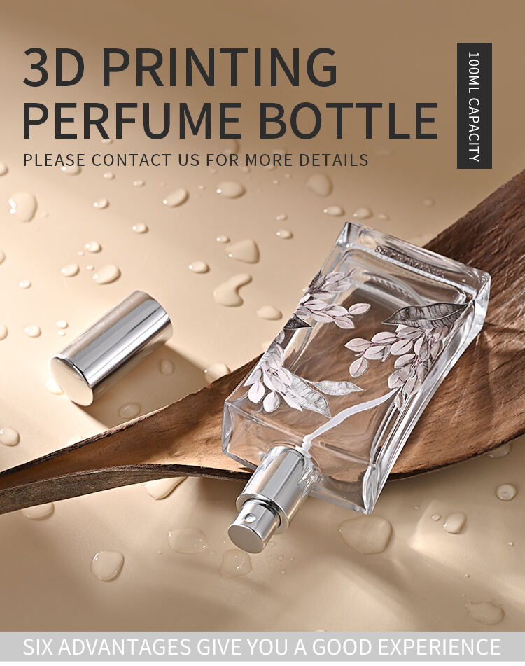 金のスプレーポンプ付き100mlの化粧水香水ガラスボトル - 広州銀麦