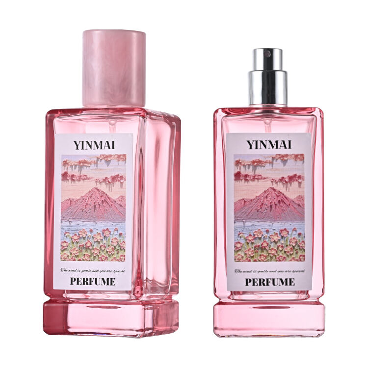 空 50ml 100ml ガラス 香水 ボトル 梱包 プレス 透明 ガラス
