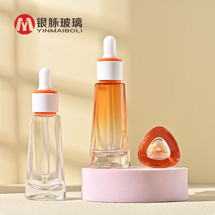 Custom 30ml Frosted Essential Oil Glass Dropper Bottle Face Skin Care Packaging Cosmetic Dropper Serum Bottle 30 Ml