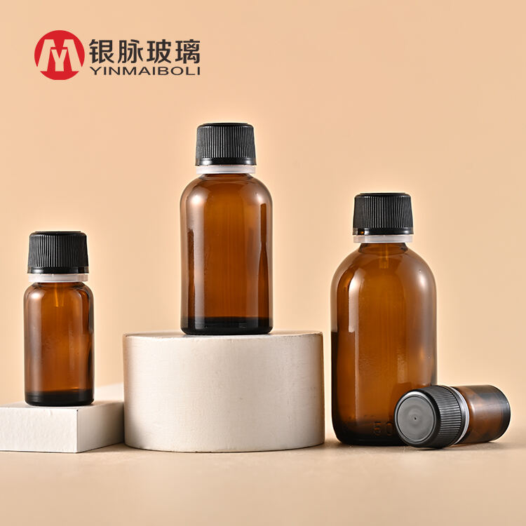 Wholesale Essential Oil Dropper Bottle 5ml 10ml 30ml 50ml Tea Tree Essential Oil Amber Glass Bottle Cap Essential Oil Bottle