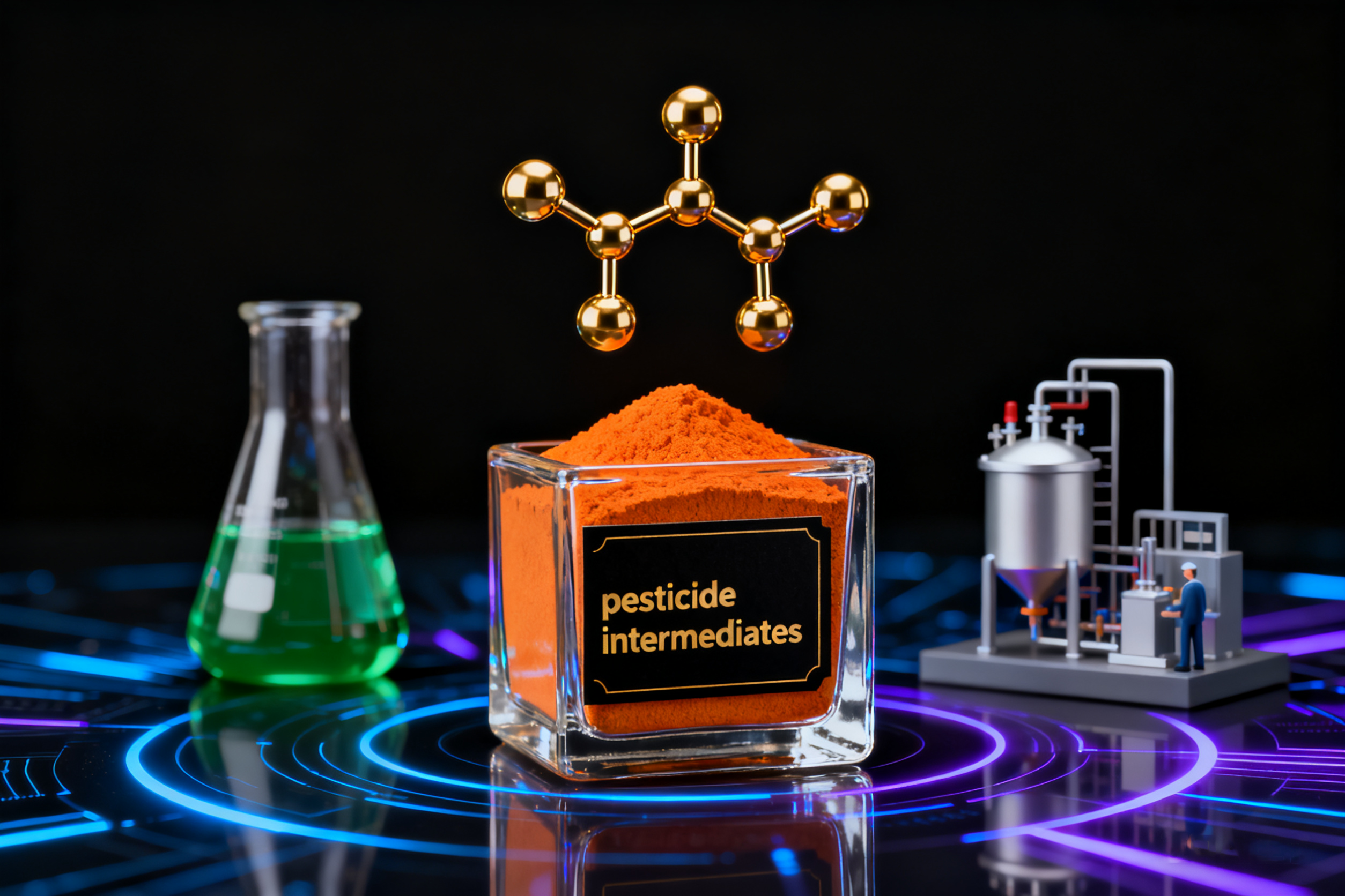 Wie unterstützen Pestizid-Zwischenprodukte die großtechnische industrielle Herstellung von Agrochemikalien?