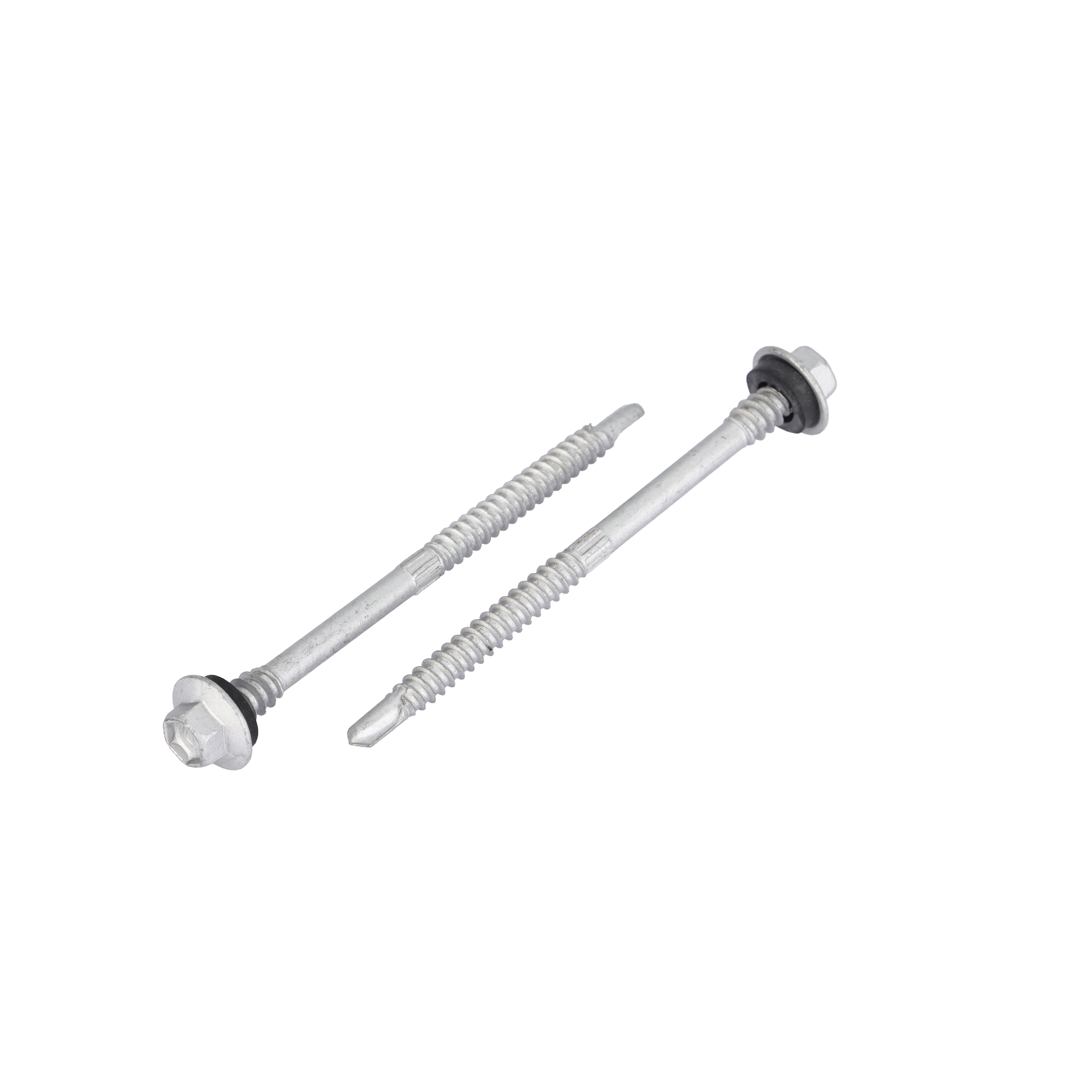 Hex Flange Head Self-Drilling Screw with Fluted Shank