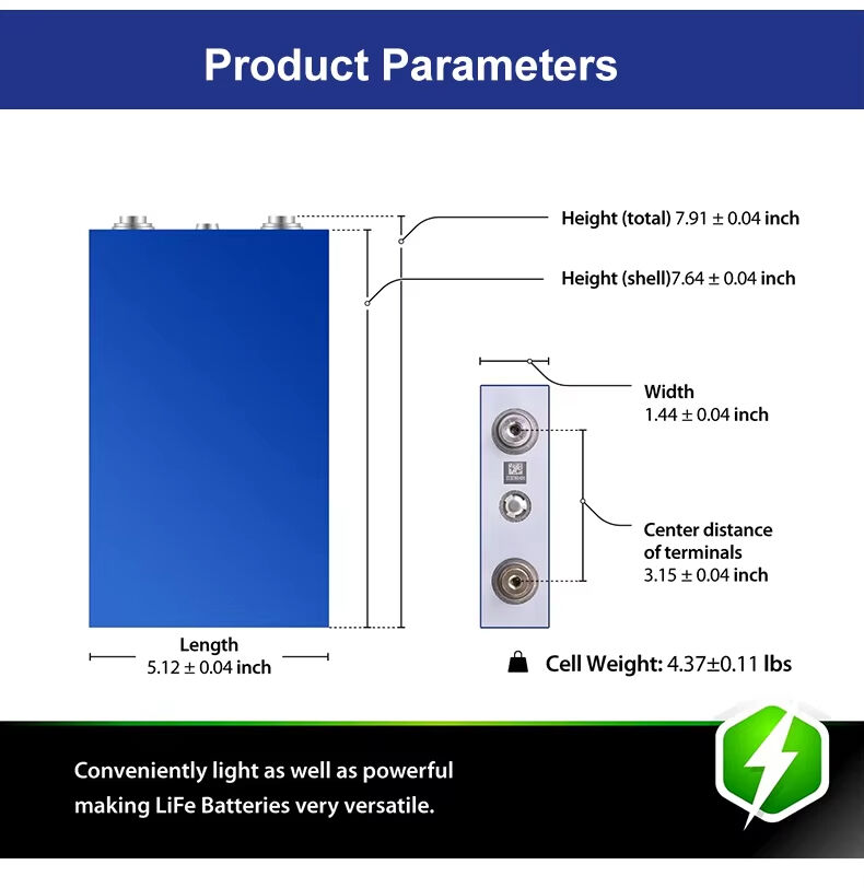 High Capacity LiFePO4 Prismatic Batteries for Diverse Applications