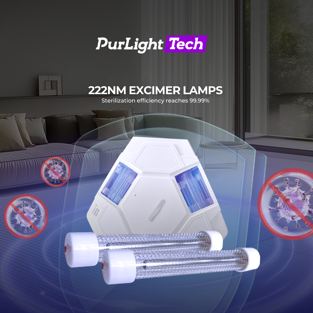 222nm Excimerlampor | Effektiv desinfektion, ultimat säkerhet