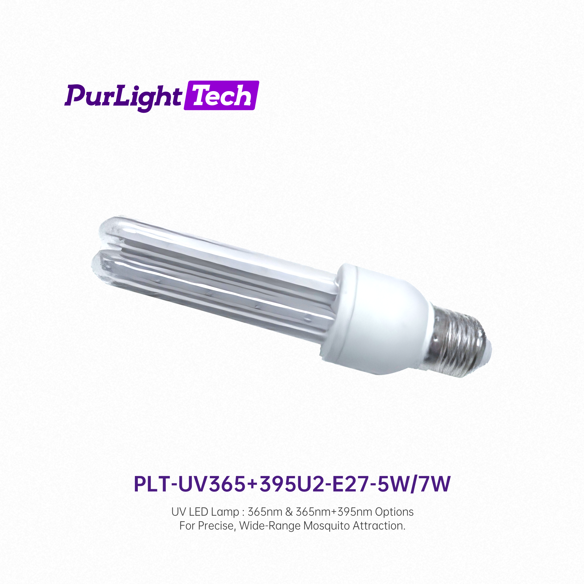 E27-U3 UVA LED Lamp 365nm 395nm Mosquito-attracting UV LED Blub