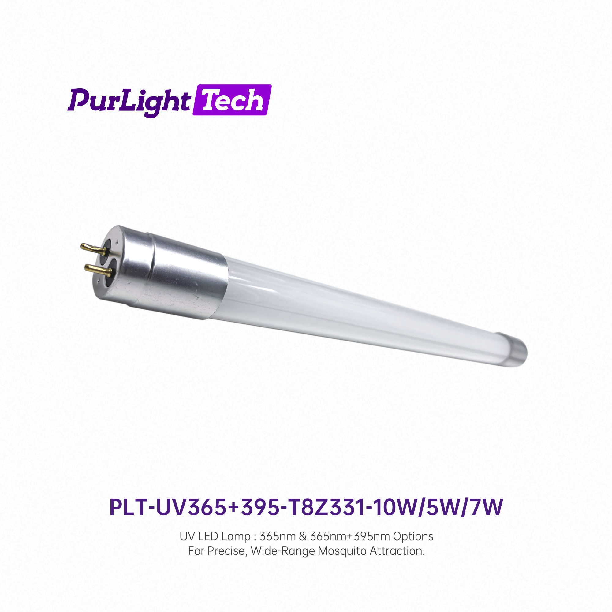  T8 UVA LED 365nm 395nm UV Mosquito Lamp Tube