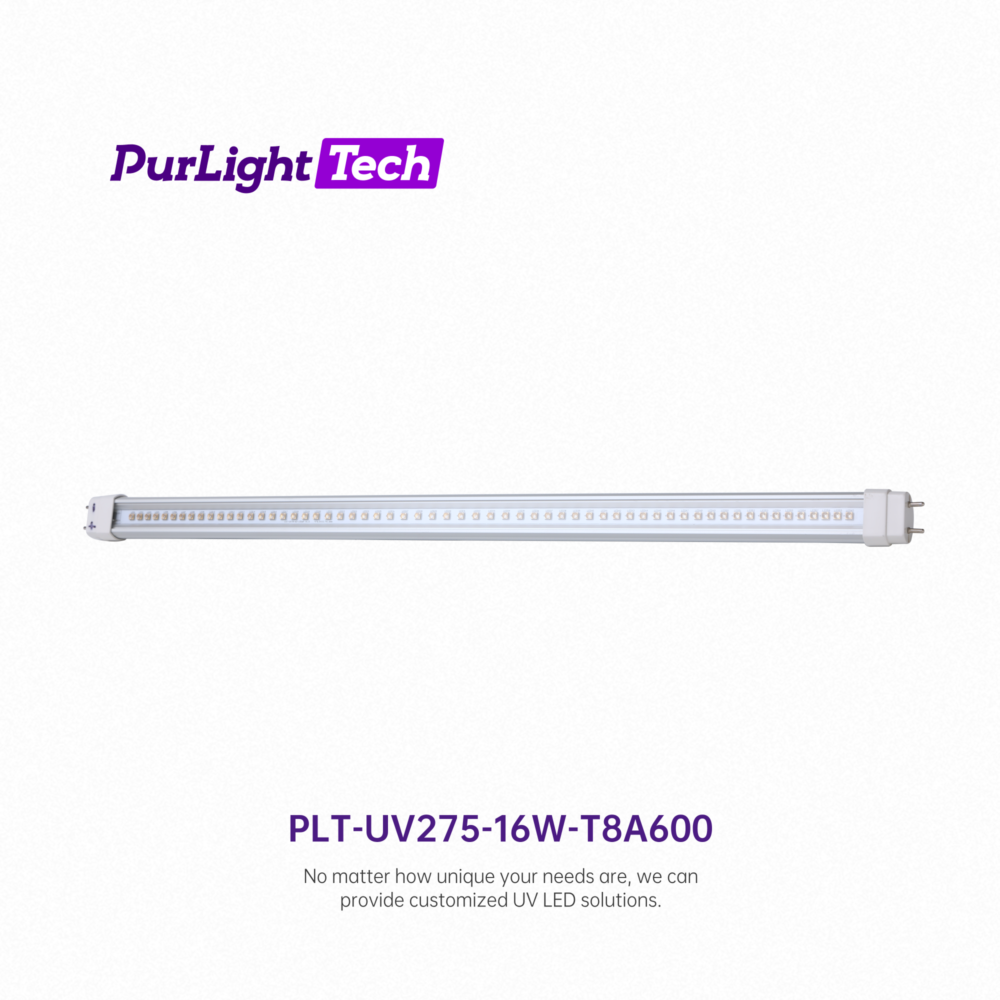 Lampe LED UV T8 UVC 275NM 600mm 16W en aluminium