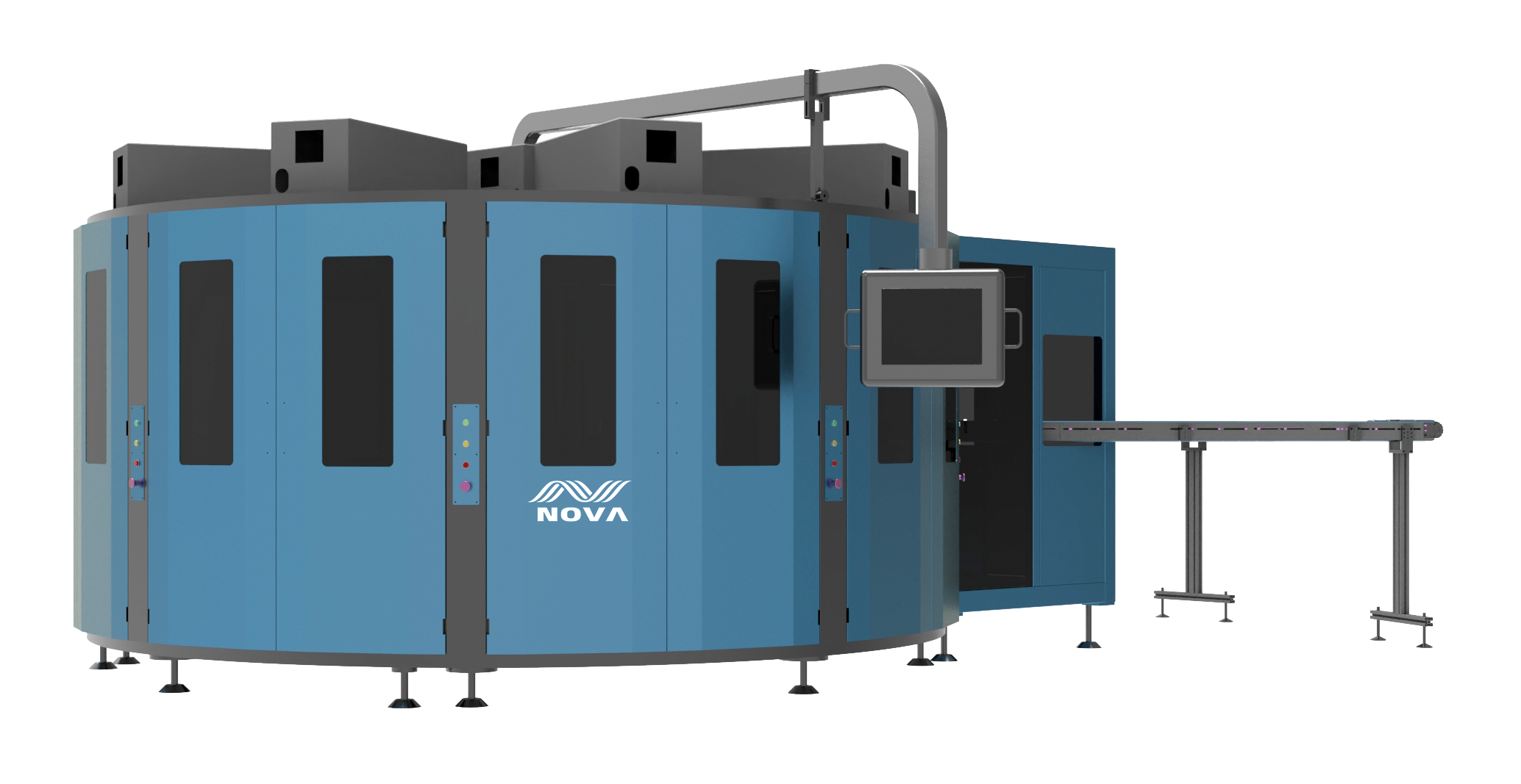 TURBO 2-82-8 Colors Rotary Screen Printer