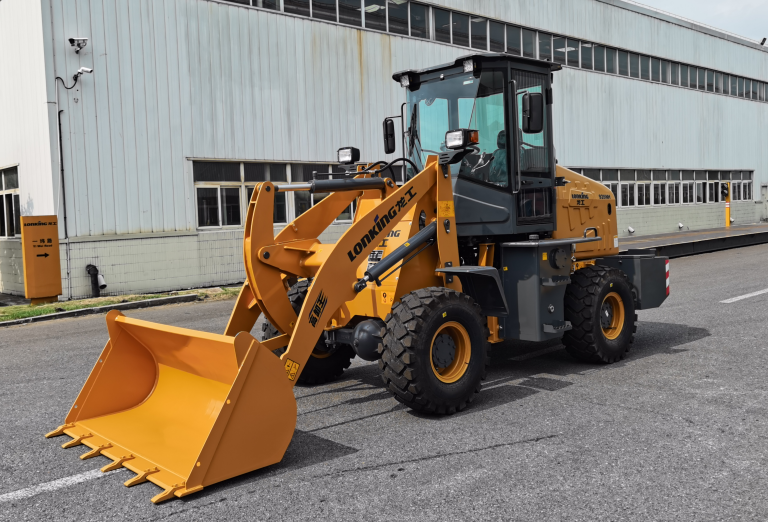 What safety measures should be followed when operating a loader?