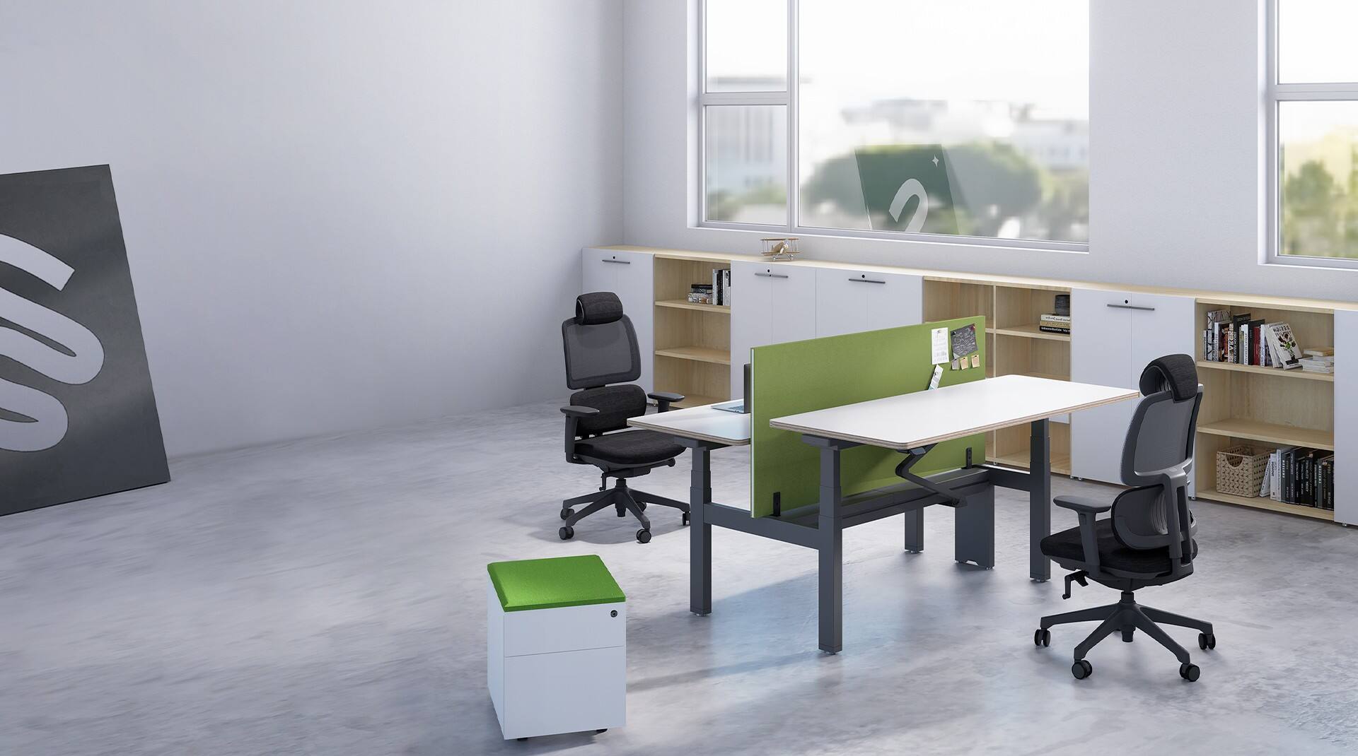 Flexible Desk, <br>Better Focus