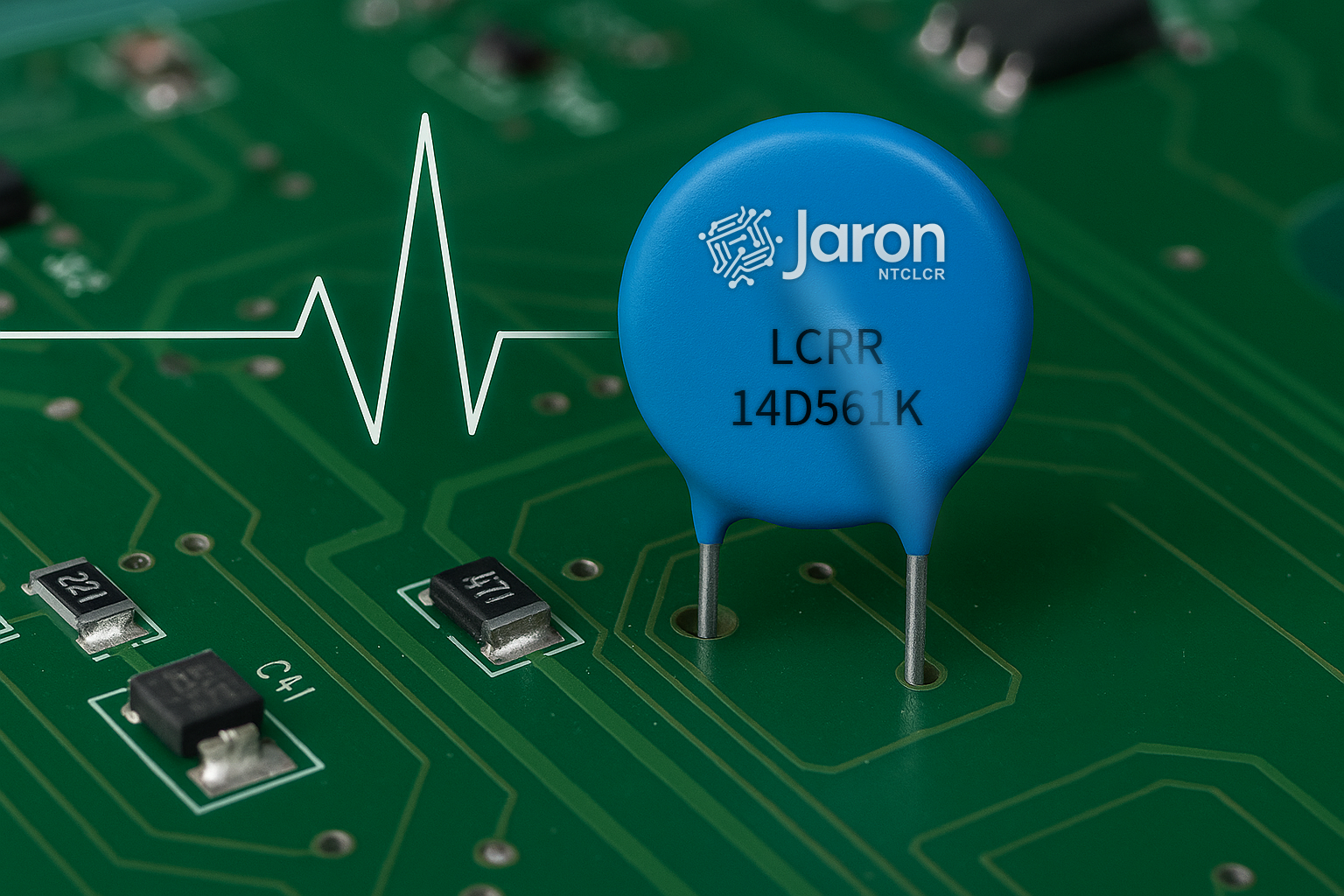 Amnewidyn varistor TDK â llif, cyfres S14
