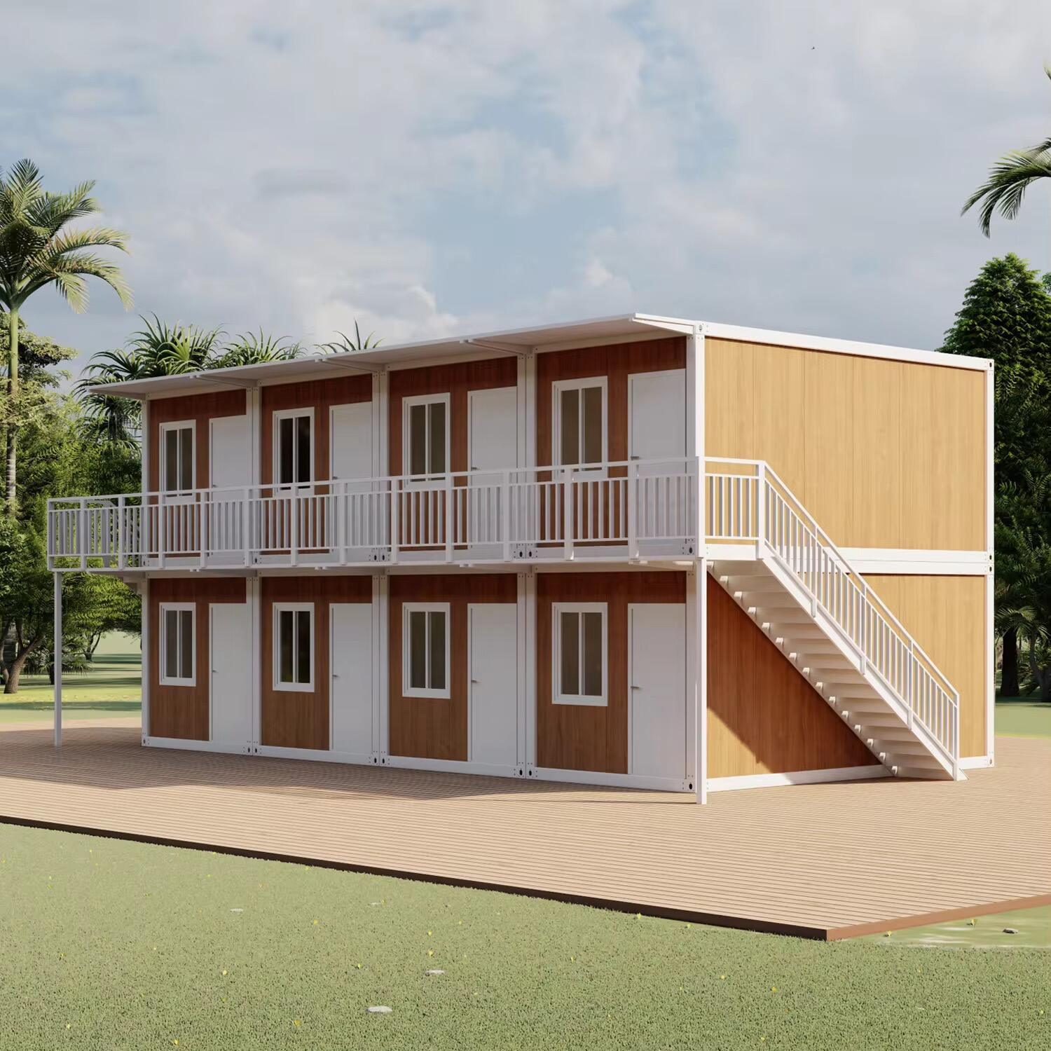 Modern Luxury Villa 20ft/40ft Prefab Container Home Two Story Flat Pack 3 Portable Living Container House