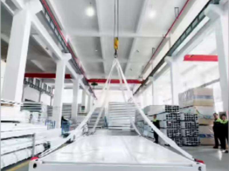 Product video of Z-shaped folding container house