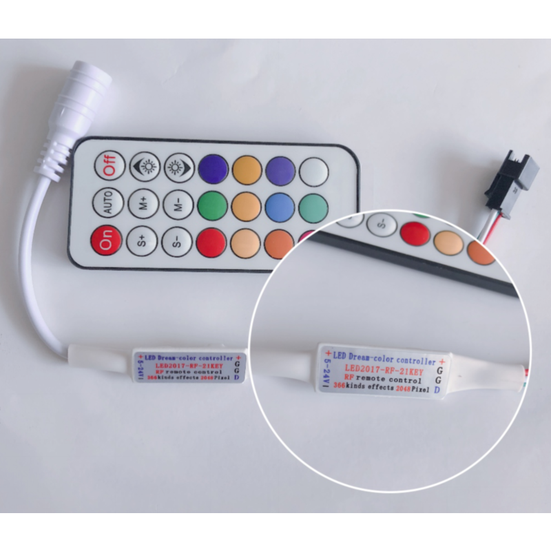 RF21 Mini farbenfroher Tastencontroller (2017 Neues Modell)