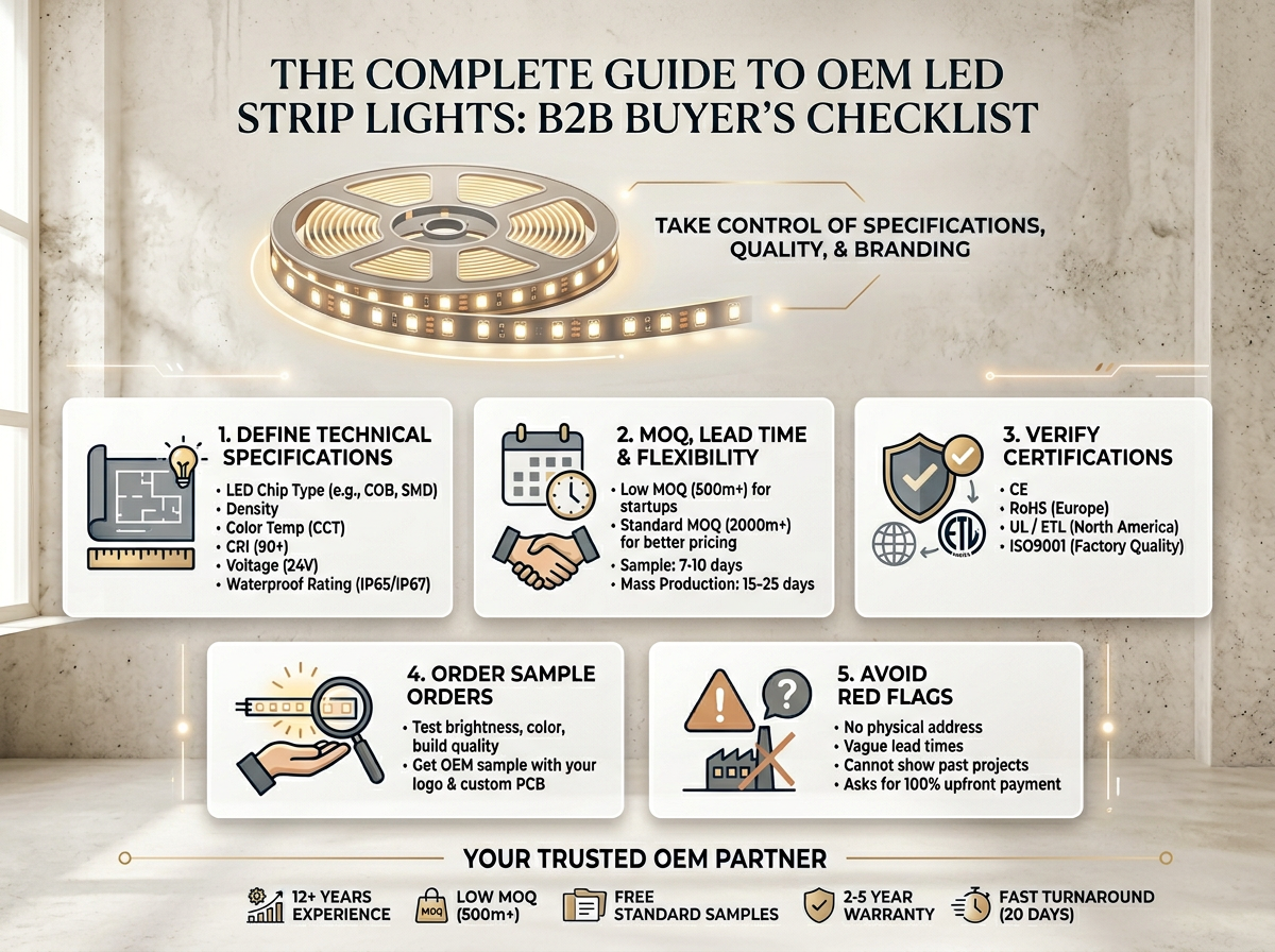 Den kompletta guiden till OEM LED-strimlor: Vad B2B-köpare måste veta