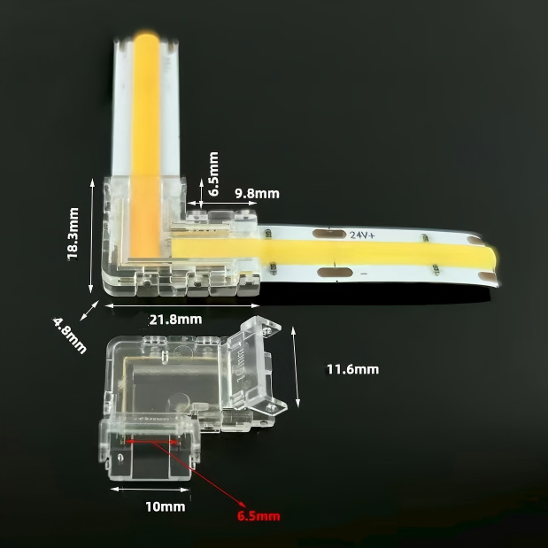 O2P-10-L right-angle adapter | Led Strip Light Connector