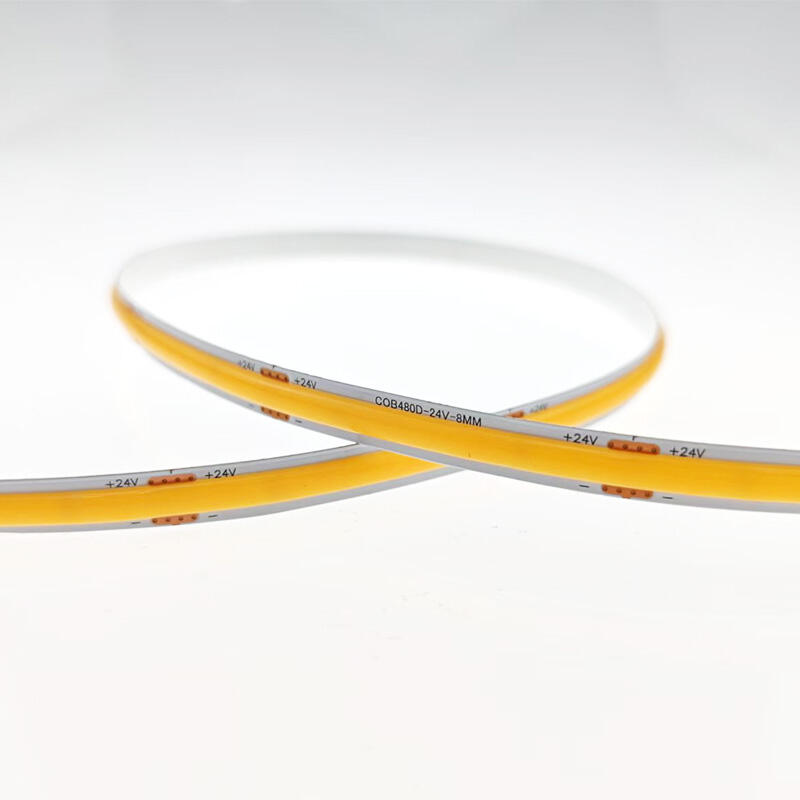 Dẫn đầu cuộc cách mạng hiệu suất ánh sáng tùy chỉnh | Dải đèn LED COB-480D-8MM điện áp thấp, giải pháp chuyên nghiệp ODM/OEM