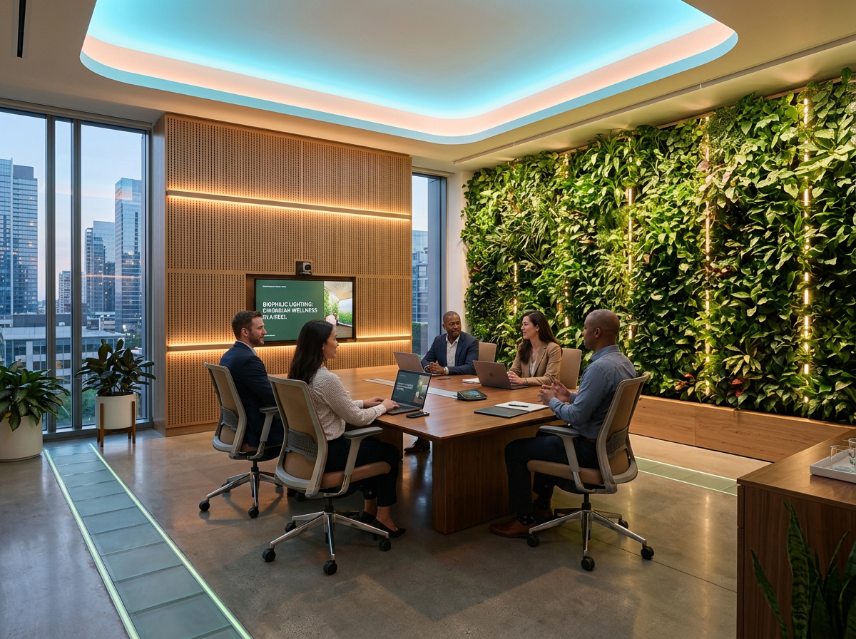 Beyond Green Walls: How Dynamic LED Strips Bring Biophilic Lighting to Modern Workplaces