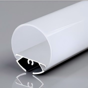 Aluminium-Profil der runden dreiseitigen Leuchten-Serie