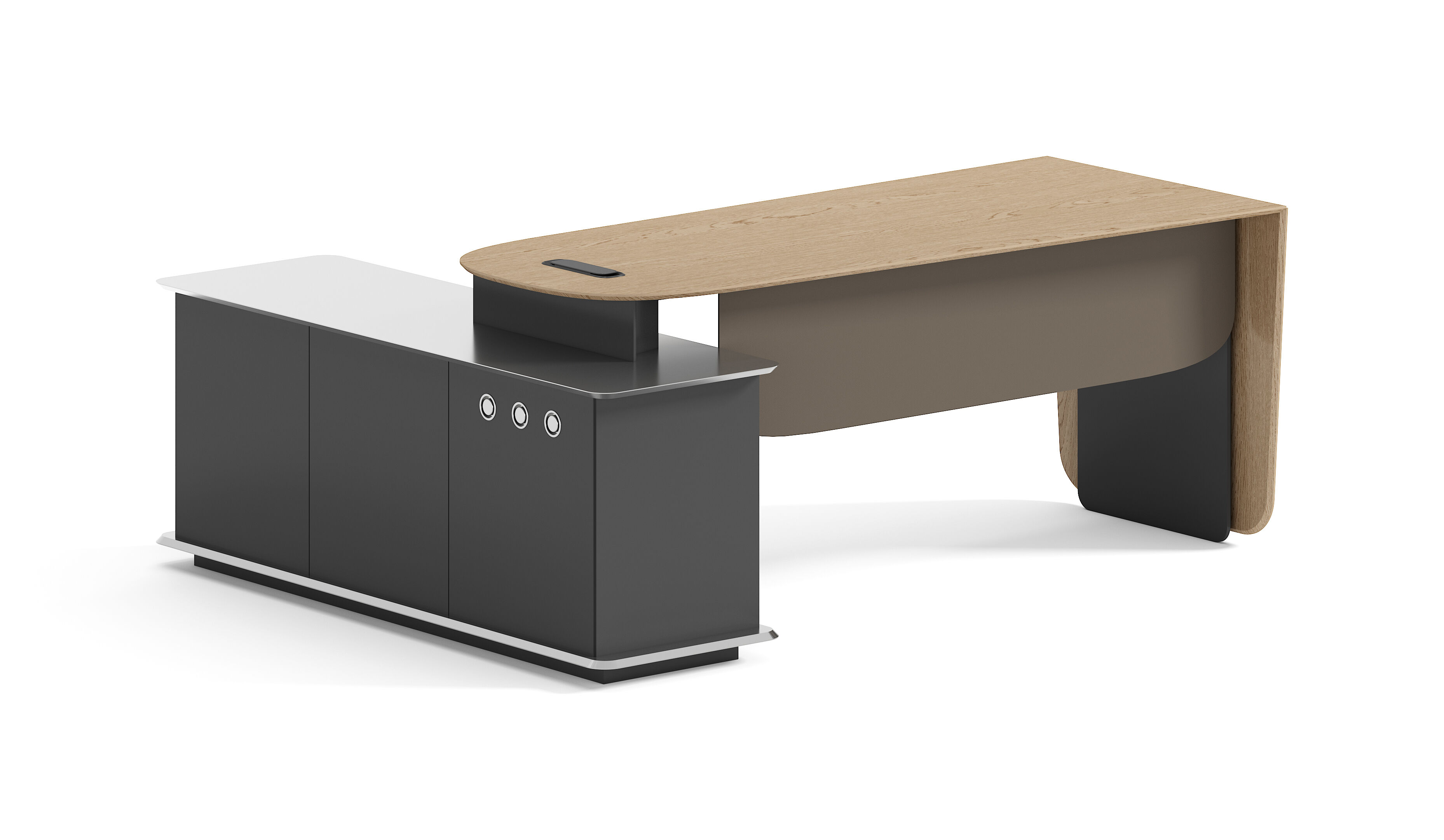 Boss Desk, Light Luxury & Premium Style, Minimalist Modern Executive Desk for CEO, Chairman and Leaders 