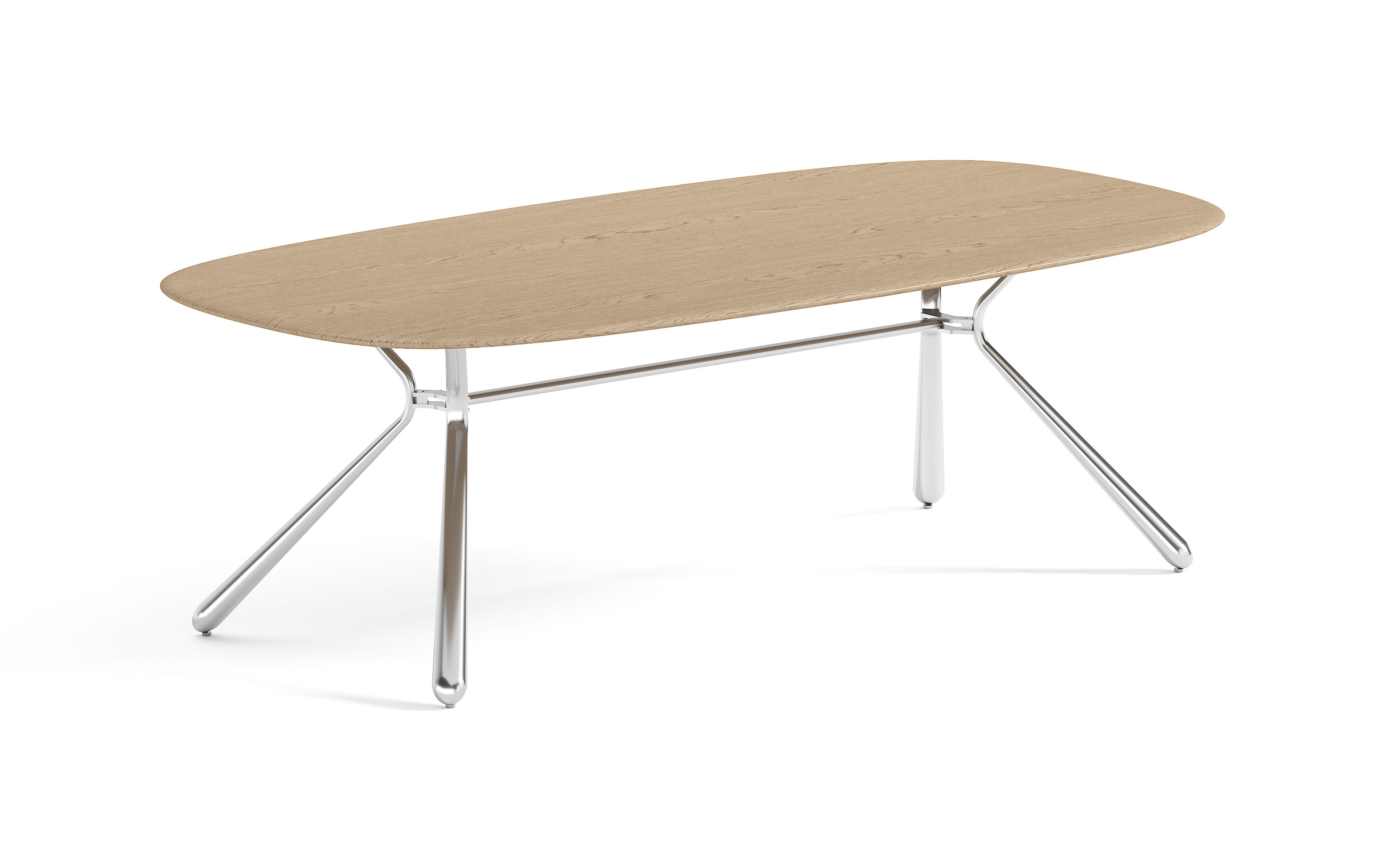 Solid wood conference table, office negotiation table, rectangular thickened simple steel frame table, company training high-end business desk 