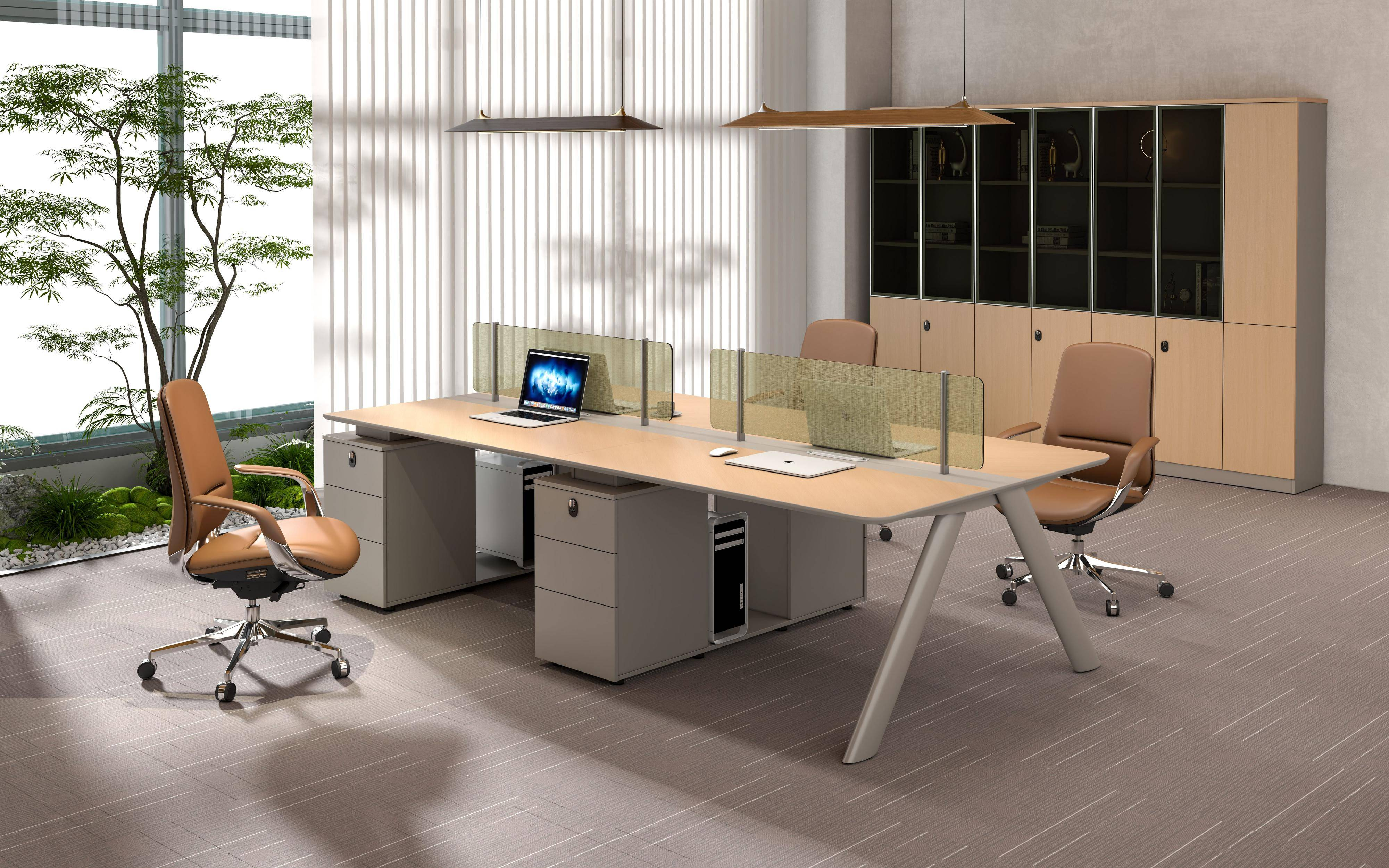 Cabinet Screen Partition Workstation Office Computer Desk LF-Z2414/LF-Z2814