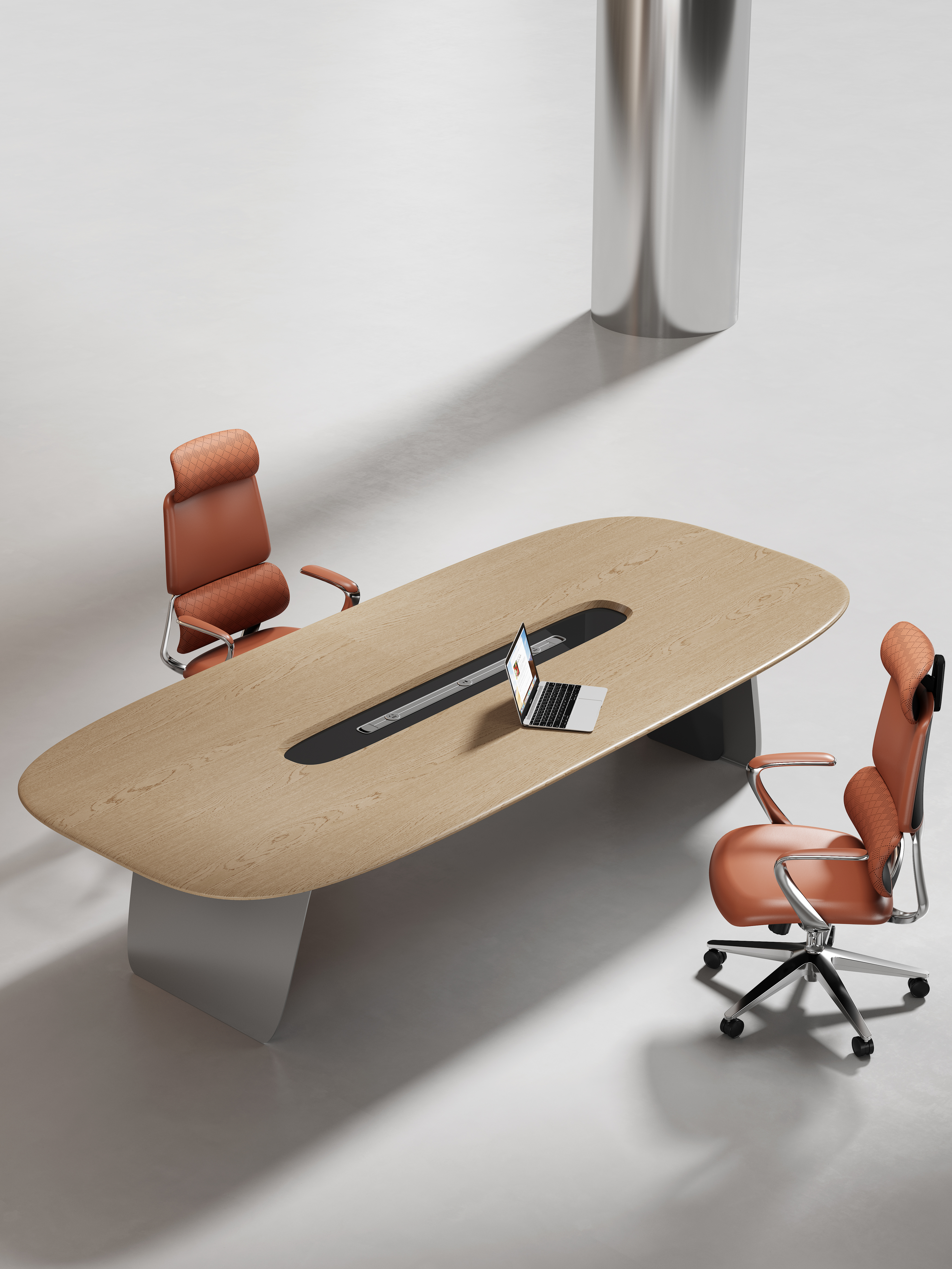Office conference table, long table, minimalist modern conference room table, conference table, meeting table