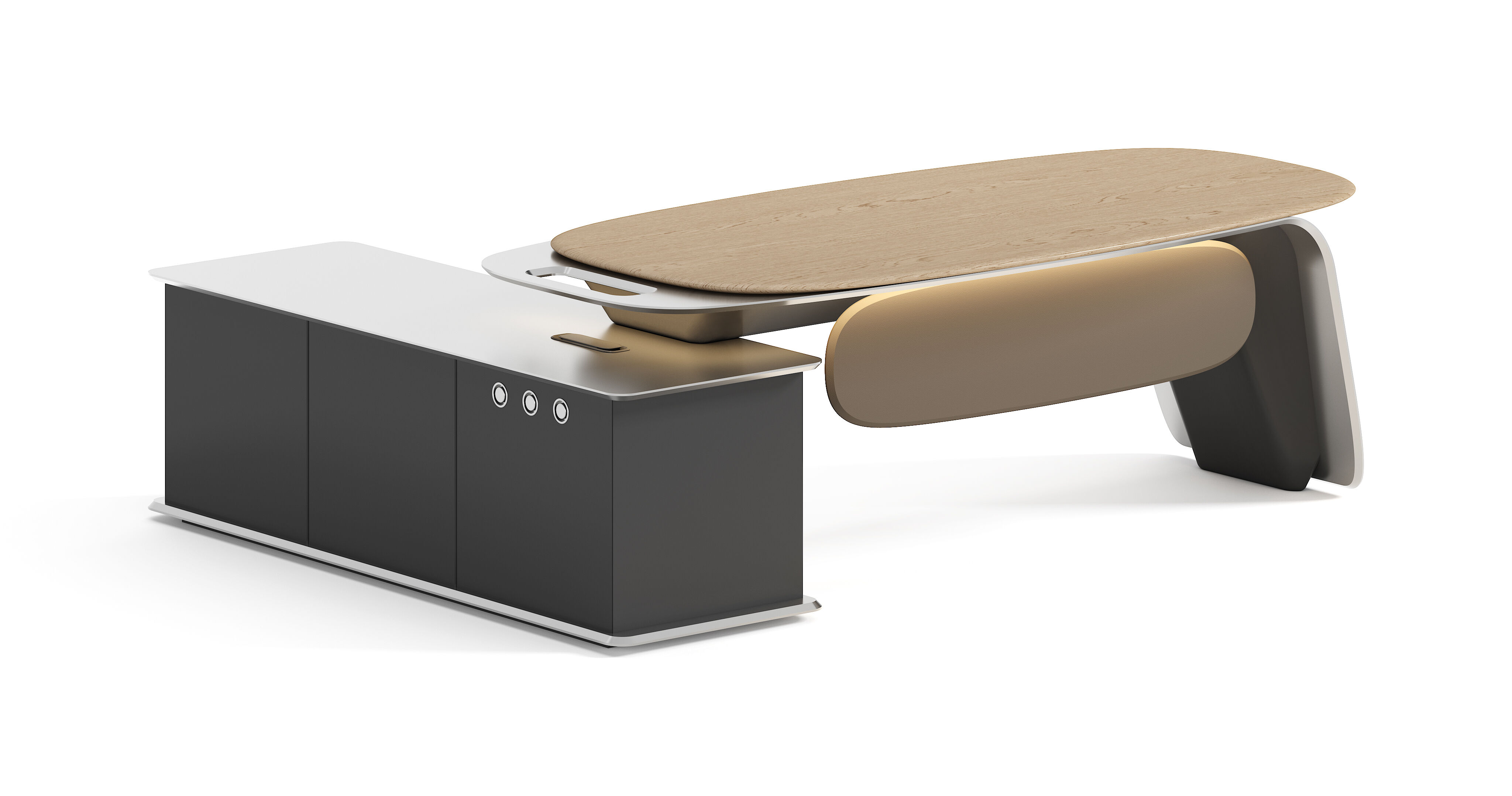 Office Desk Boss Table Chair Set Bookcase General Manager Office President Executive Desk Simple Modern Office Table 
