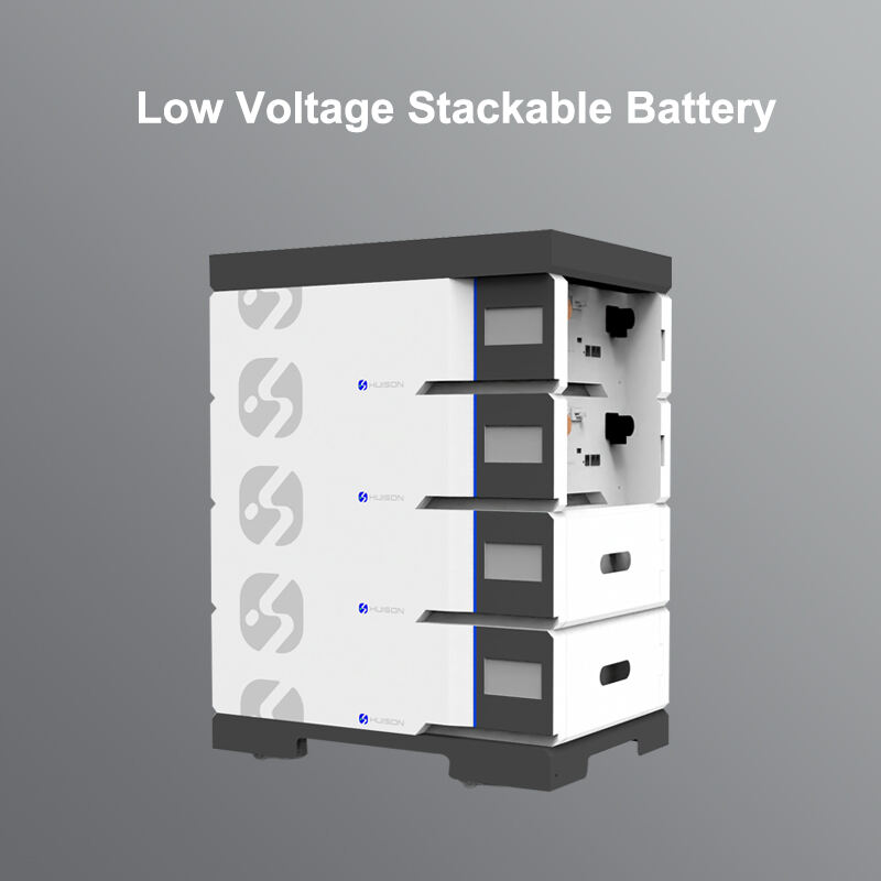 Huison 51.2V 100Ah Stackable Solar Lithium Battery LiFePO4 Batteries 5kwh 10kwh Energy Storage System LiFePO4 Battery