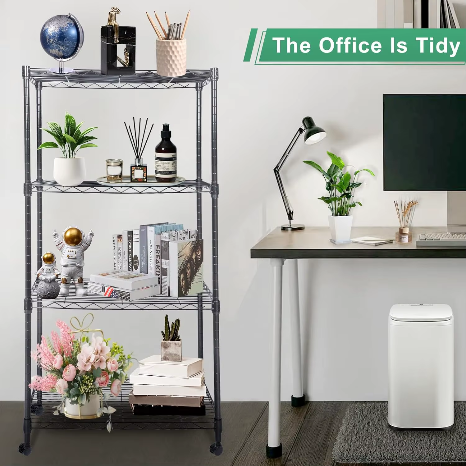 Multi-Tier Trolley Rack Suitable for Office, Bathroom and Restaurant Use