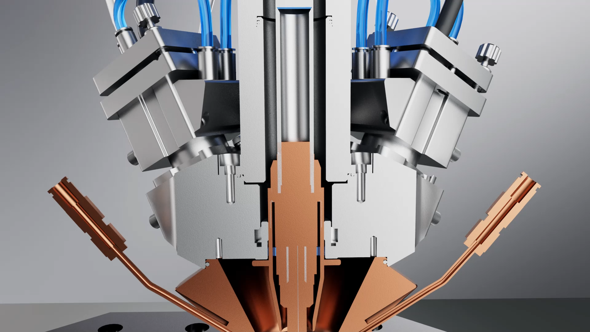 Dual-channel protective gas recombination