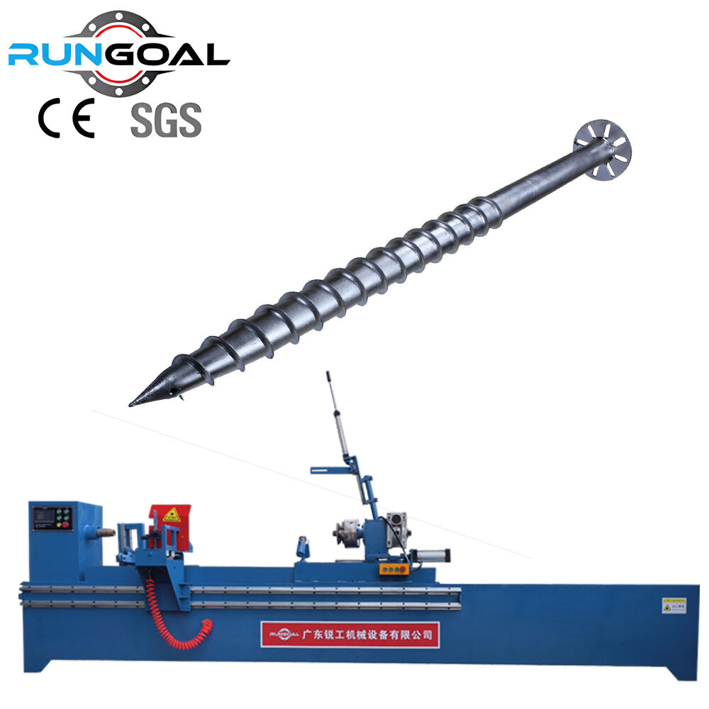 Advancements in Ground Screw Pile Manufacturing: Fully Automatic Pipe Pointing Machine & Spiral Blade Welding Machine Leading Industrial Efficiency
