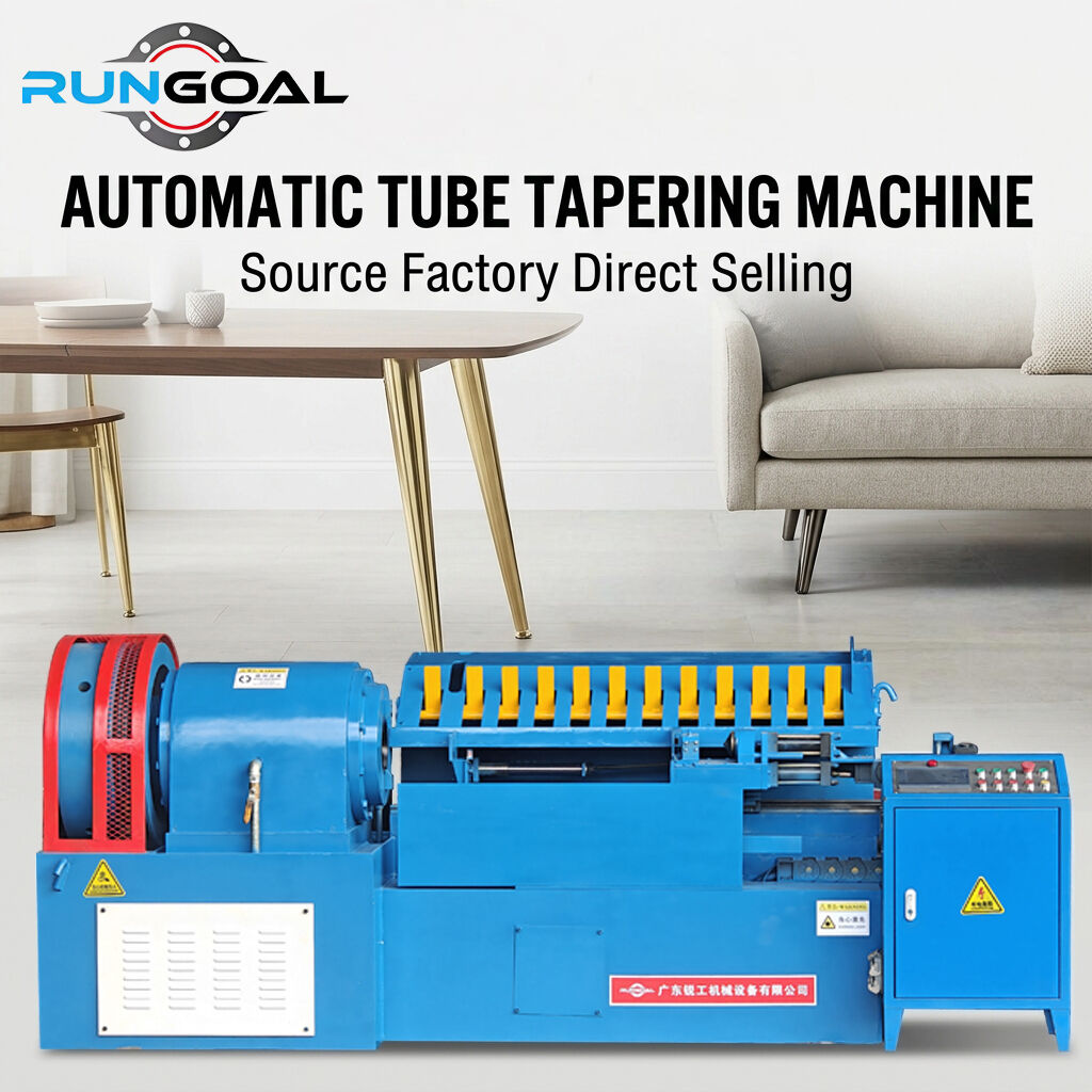 Rungoal Automatic Aluminum Iron SS Tube Swaging Machine Pipe Taper Former Tube Tapering Machine