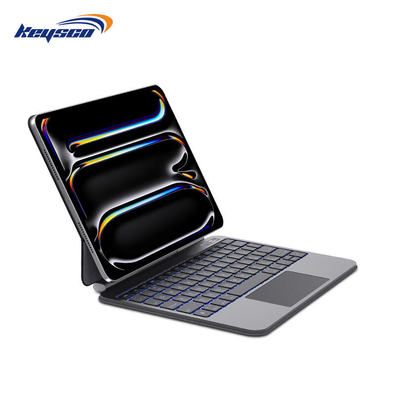 Precision - Crafted Aluminium alloy Magic keyboard Case for iPad with Led Display Screen